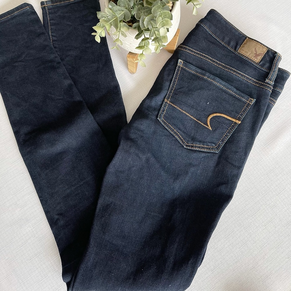 American Eagle Super stretch Jegging 2 X-Long blue Trending Now Classic Style